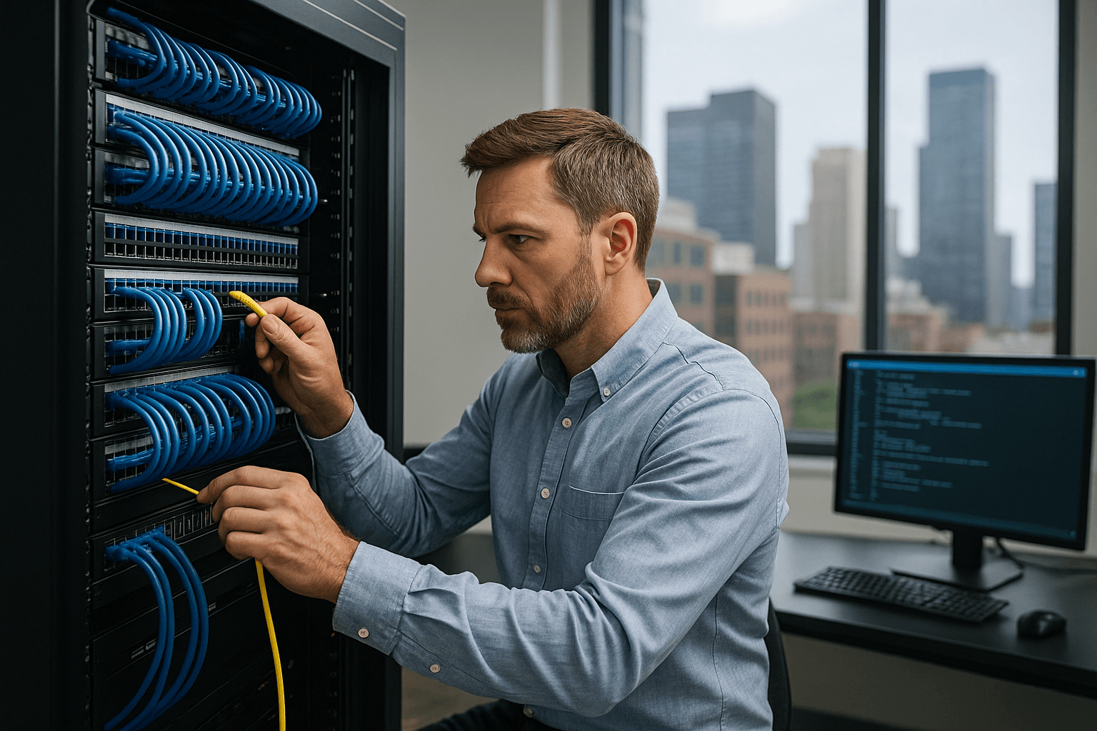 Amerom Network - technician and structured wiring